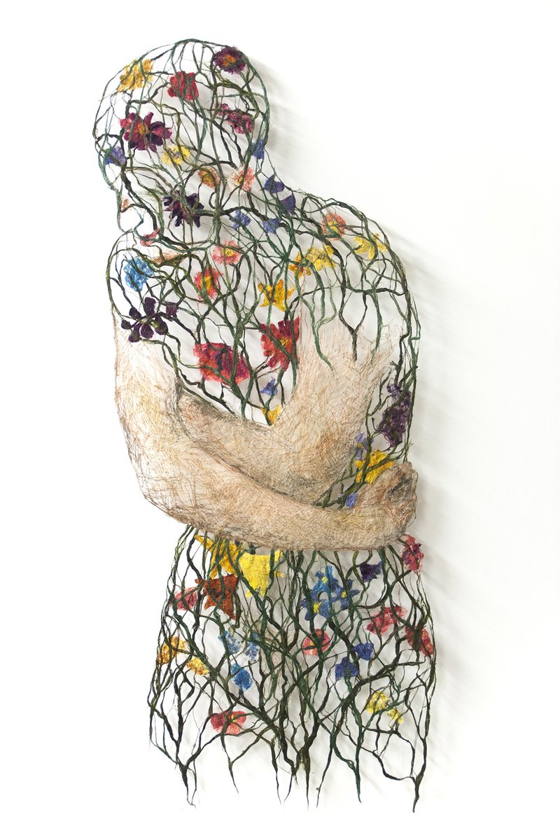 thisiscolossal's tweet image. Textile Bodies Reveal Branched Systems of Veins, Flowers and Roots by Raija Jokinen thisiscolossal.com/2018/02/textil…