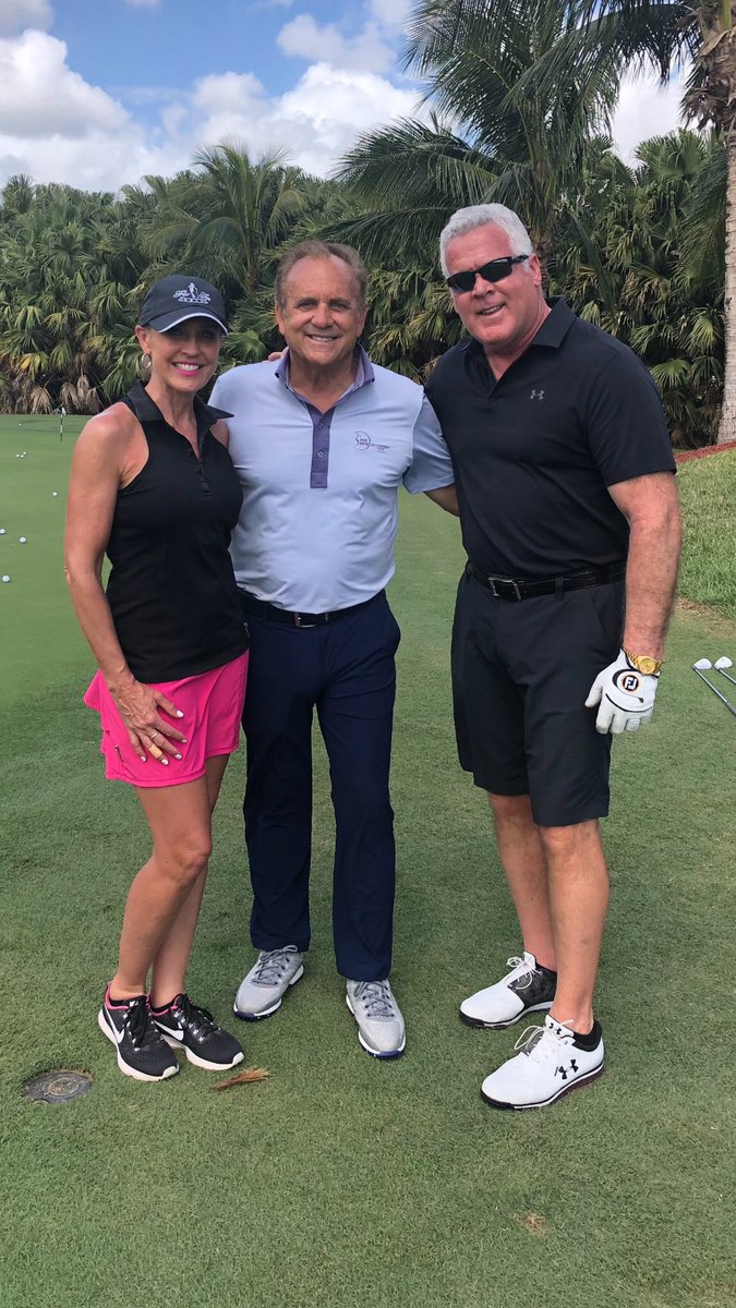 my dearest friends from so many years great to see Ruth and Randy Ortiz all week at my new golf Performance Center <a href="/TrumpDoral/">Trump National Doral Miami</a> great week getting better . Love it