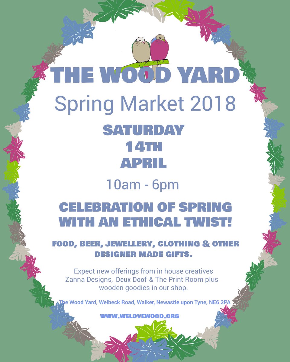 thewoodyardncl's tweet photo. Following the success of our Winter Market, we are running four this year with each season. WE LOVE SPRING. Email office@welovewood.org for an application form 😊🌱 https://t.co/6R1oCfBdK1