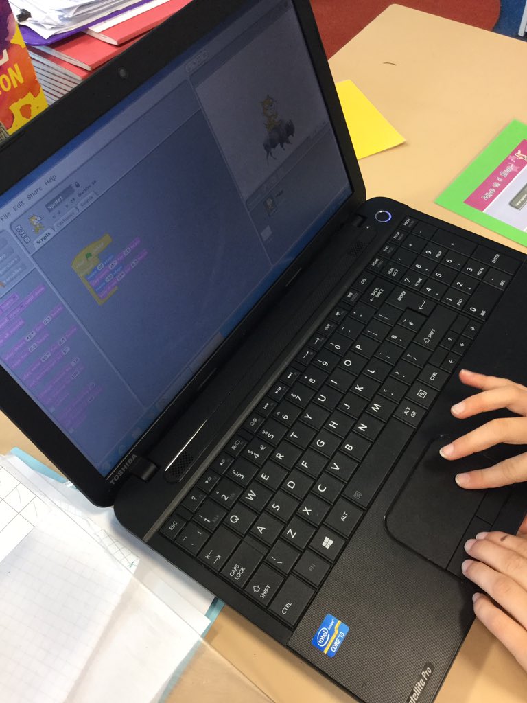 Y4MapleClass's tweet photo. This afternoon we are using our coding skills to make our sprites do different things. We were each given different objectives to follow 😊 https://t.co/CRboiUVacz