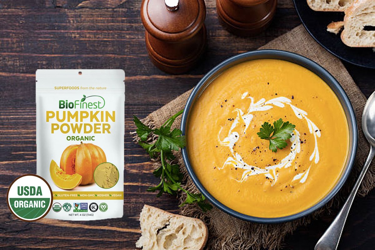 biofinest's tweet image. Not used to taking pumpkin powder alone?
No worries! 
Try out this recipe by adding the powder to pumpkin soup!!
Find out more about it at buff.ly/2HDHaKb

#biofinest #pumpkinpowder