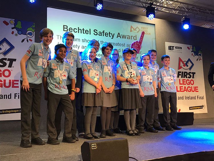 RSMPrepSchool's tweet photo. So proud that our fabulous #hydrodynamics team received the @Bechtel award for best security at the @FLLUK finals in Bristol at the weekend #RazorSharpMinds #Hydrodynamics #STEM https://t.co/apvTqkq83u
