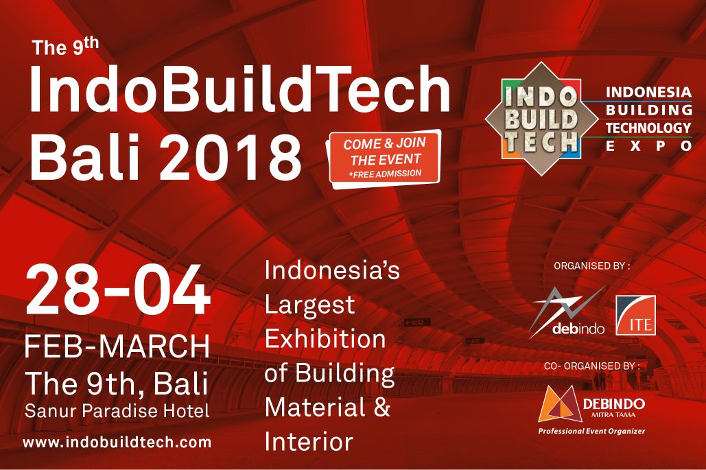 _indobuildtech's tweet image. 2 hari lagi, INDOBUILDTECH Bali 2018 dibuka!
Pameran Terbesar Bahan Bangunan di Indonesia Timur
28 FEB - 4 MAR @ Sanur Paradise Plaza Hotel Bali.
klik link berikut untuk registrasi online bit.ly/2CI1NBk
