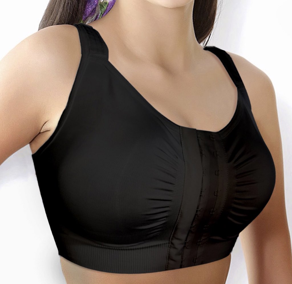 RecoHeart's tweet photo. The new black Reco Bra has just arrived. Excellent colour for those surgeons & patients that do not want a discoloured bra following incisions. #RecoBra #Postsurgicalbra #breastcancer #BreastReconstruction #Breastaugmentation #breastsurgery #breastfriends #bccww #mastectomy https://t.co/LGiuXkF3m4