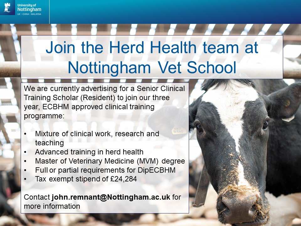 herdhealth's tweet photo. Another great opportunity to join our team - we’re looking for a new resident in dairy herd health https://t.co/er8ob42vEW https://t.co/JuSI8SLWk8