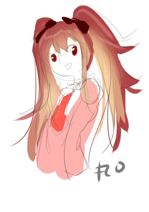 髪の毛がリンゴみたいなグラデの女の子が夢に出てきた('ω')気が向いたら描く 