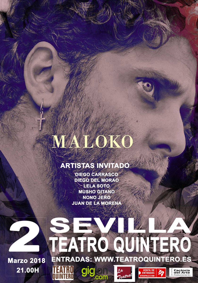ArtAgonicos's tweet photo. Arranca la gira de presentación del primer trabajo de @malokosoto. Será el próximo 2 de marzo en el @TeatroQuintero #maloco #sevilla #teatroquintero #flamenco 👏🏻🎶
https://t.co/tzxuc1lIev https://t.co/5RdfdcC8Hg