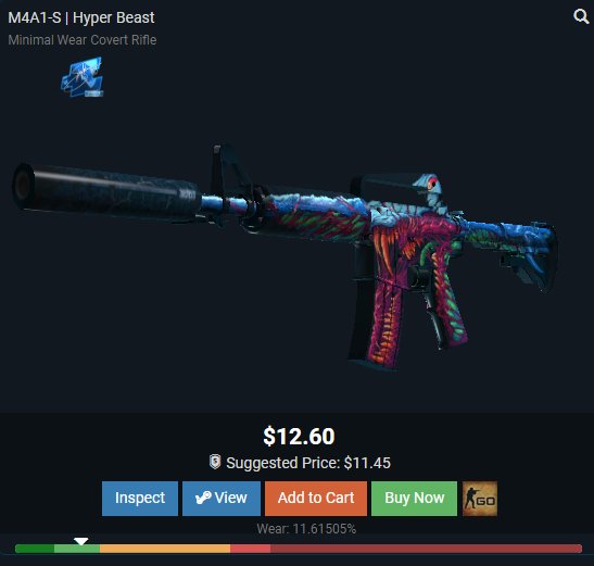 csgowavecom's tweet image. M4A1-S | Hyper Beast (Minimal-Wear) 

✅ RT
✅ Follow
✅ Visit CSGOWave.com
