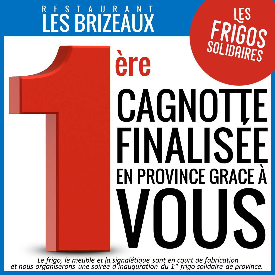 1ère cagnotte de province finalisée pour le Frigo Solidaire de Niort !!! =)
#Niort #frigossolidaires #LesFrigosSolidaires  Merci à @Baptiste_Lorbe et <a href="/Nato_o/">Nathalie Odzierejko</a> pour le coup de main !