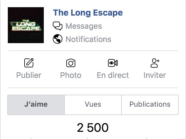 Ce n'est peut être pas énorme, mais a mon échelle je trouve ça déjà bien cool.

Merci aux 2500 personnes qui soutiennent <a href="/thelongescape/">The Long Escape</a> !