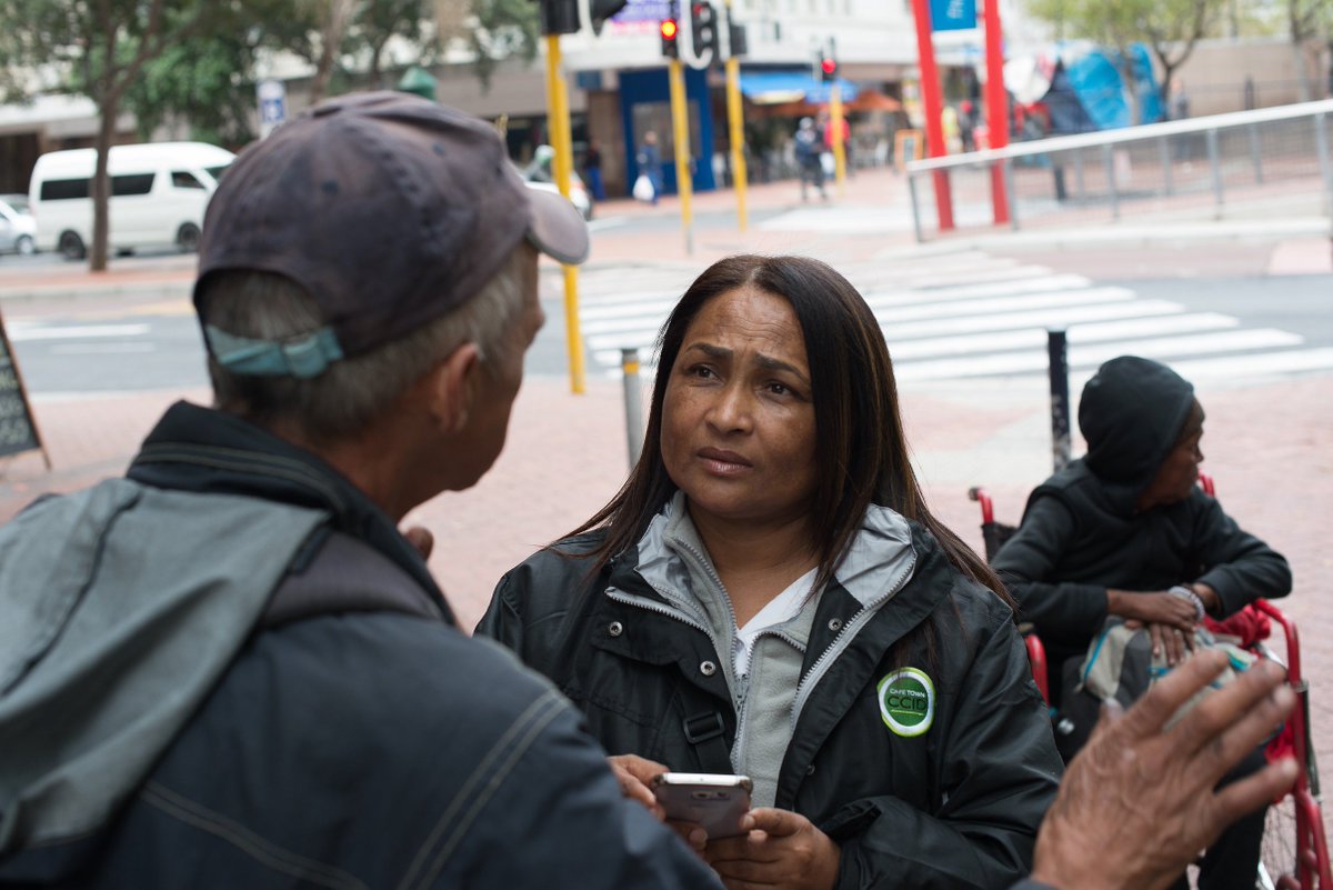 CapeTownCCID's tweet photo. Members of the CCID’s social development team pour their hearts into their work engaging with the Central City’s most vulnerable. 

Very seldom do they see radical change or a client coming back to thank them. However, occasionally a silver lining appears https://t.co/yljEhC3Qah https://t.co/YMEEH9IJGR