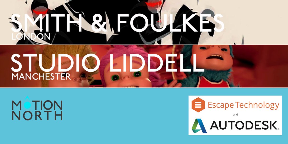 Delighted to announce Smith &amp; Foulkes from <a href="/nexusstories/">Nexus Studios</a> &amp; <a href="/StudioLiddell/">Studio Liddell</a> for April 18th. Tickets here: eventbrite.com/e/motion-north…