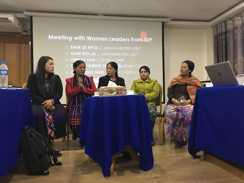 AGIPPMyanmar's tweet photo. During Myitkyina trip, AGIPP's committee members and secretariat stuff met with women leaders from IDP camps and exchanged the opinions and experiences on the condition of WPS of Kachin State and discussed the possible ways to progress for WPS agenda in Myanmar. https://t.co/8GSF4qYgLK