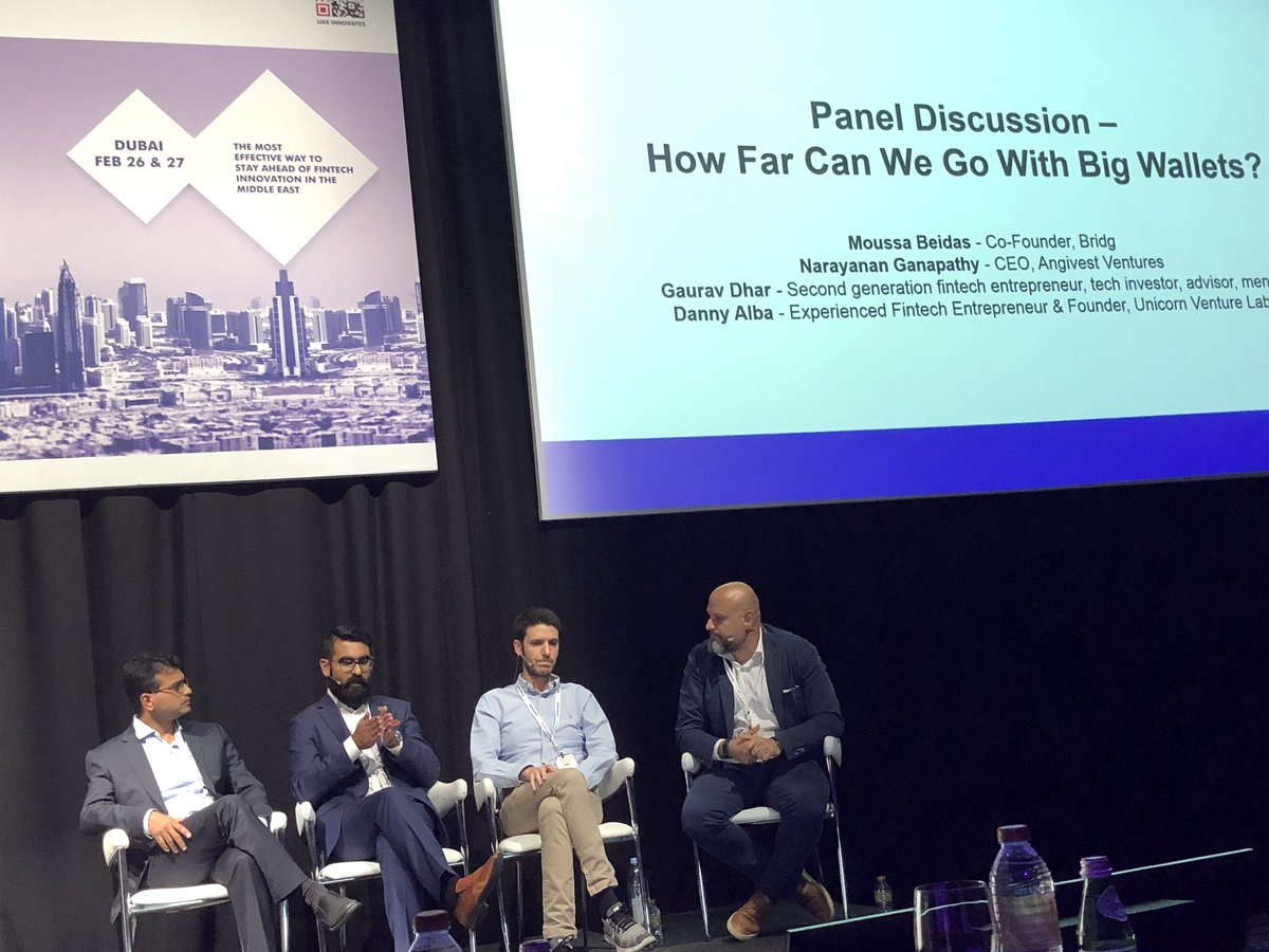 Interesting thoughts and nearly made it through without talking #blockchain <a href="/finovate/">Finovate</a> 2018 Panel discussion has on how far we can go with big wallets. <a href="/bridgtheapp/">Bridg</a>