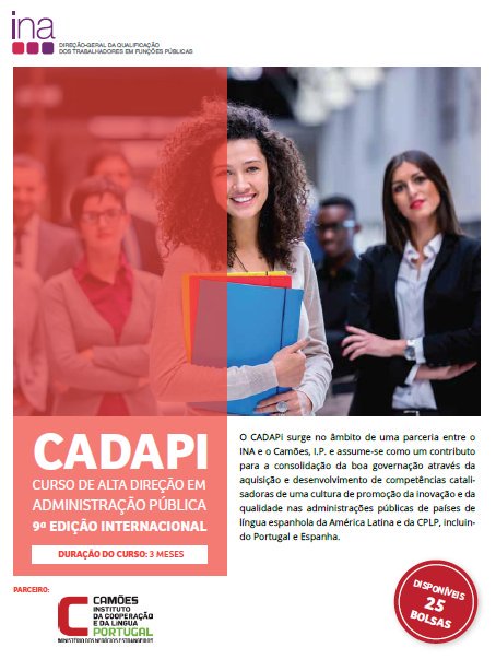 SEGIBdigital's tweet photo. Becas para el Curso de Alta Dirección en Administración Pública #CADAPI en #Portugal para funcionarios de la administración pública y privada, una iniciativa de #INA y @camoes_ip. Postúlate hasta el 26/FEB
Más info 👉 https://t.co/MVHGIyIhyK https://t.co/EZd1AFAMsj