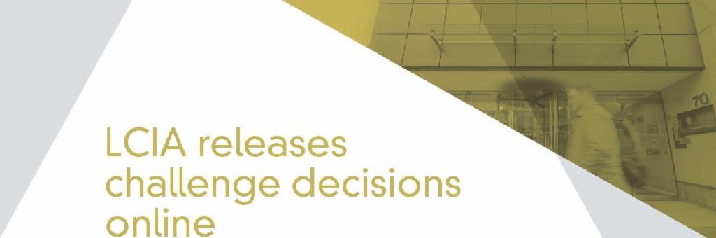 LazareffLeBars's tweet photo. LCIA Releases Challenge Decisions Online https://t.co/H53qRyIYgh https://t.co/Fud5nhPZJk