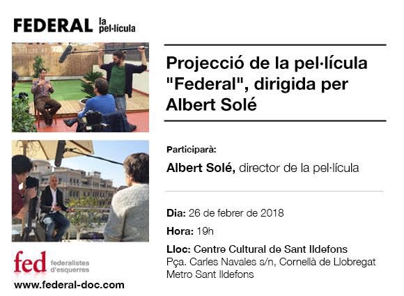 Avui us esperem a Cornellà! Presentació de FEDERAL al Baix Llobregat! <a href="/EsquerraFederal/">Federalistes d’Esquerres</a> <a href="/minimal_films/">Minimal Films</a>