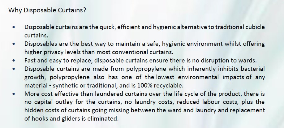 HealthOpal's tweet photo. Our top reasons to choose disposable curtains.. #nhs #disposablecurtains https://t.co/tovHyyx9qi