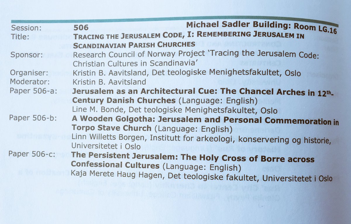 LineMBonde's tweet image. This session! #IMC2018 #s506 #tracingthecode #jerusalem