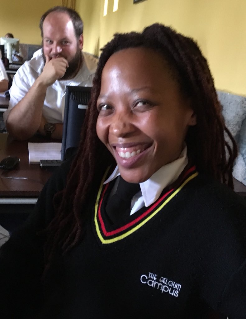 Geert_D8's tweet photo. Eerste stop op onze @VOKA_OVL Zuid-Afrika inspiratiemissie bij @belgiumcampusSA. Privé initiatief waar 1000 studenten IT topopleiding krijgen en ... fier zijn op hun Belgium Campus iTversity uniform #Vokabesoek https://t.co/Oj9ab69vG2