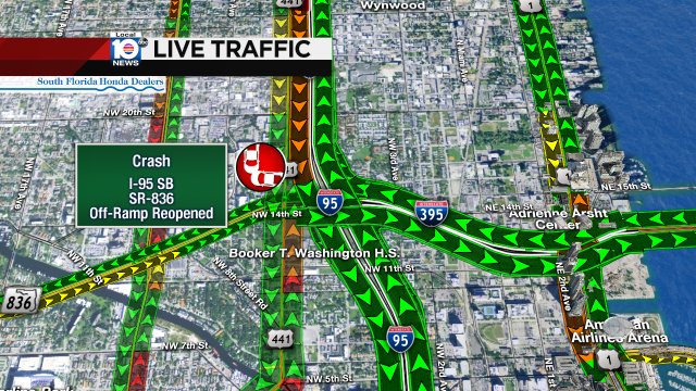 UPDATE/REOPENED: I-95 SB off-ramp to WB SR-836. #TRAFFIC https://t.co/VWgPRQXqk9