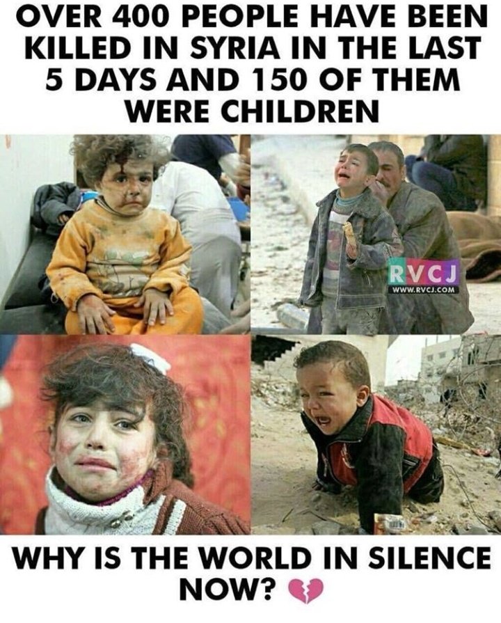 wasi_khan2000's tweet photo. #Syria
खुदा कब तलक ज़ुलम होते रहेंगे...
#save_Syria #Save_huminity #SyriaAtttack
#HumanRightsDiedInSyria https://t.co/oSoX911Wis