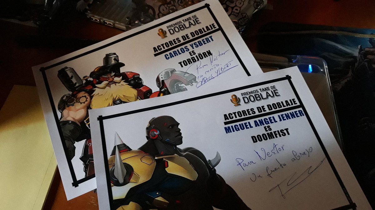 Kompae's tweet photo. Menudo finde rodeado de GRANDES. Estoy destruído pero con infinidad de puntos de experiencia ganados y muchísimo que asimilar. #PremiosTake #Overwatch #doblaje https://t.co/gmmuWfzft6