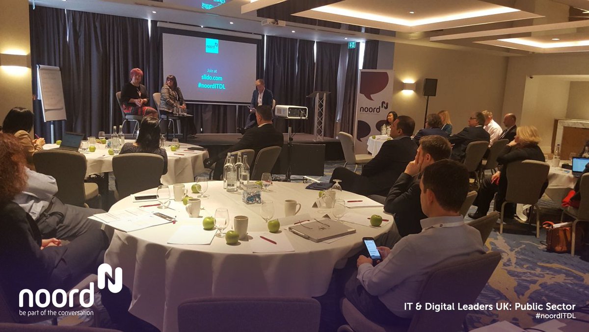 'How to effectively implement change that supports the success of your organisation' @joannamarysmith and Julie Kane from @digitalscots talk to Rob Driver @techUK in an on stage interview #noordITDL