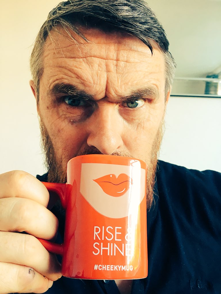JadeLucyNoble's tweet photo. The father enjoying a good cuppa joe! 🧔🙈☕️ #CHEEKYMUG @NESCAFEUKI https://t.co/B9gCotaYP2