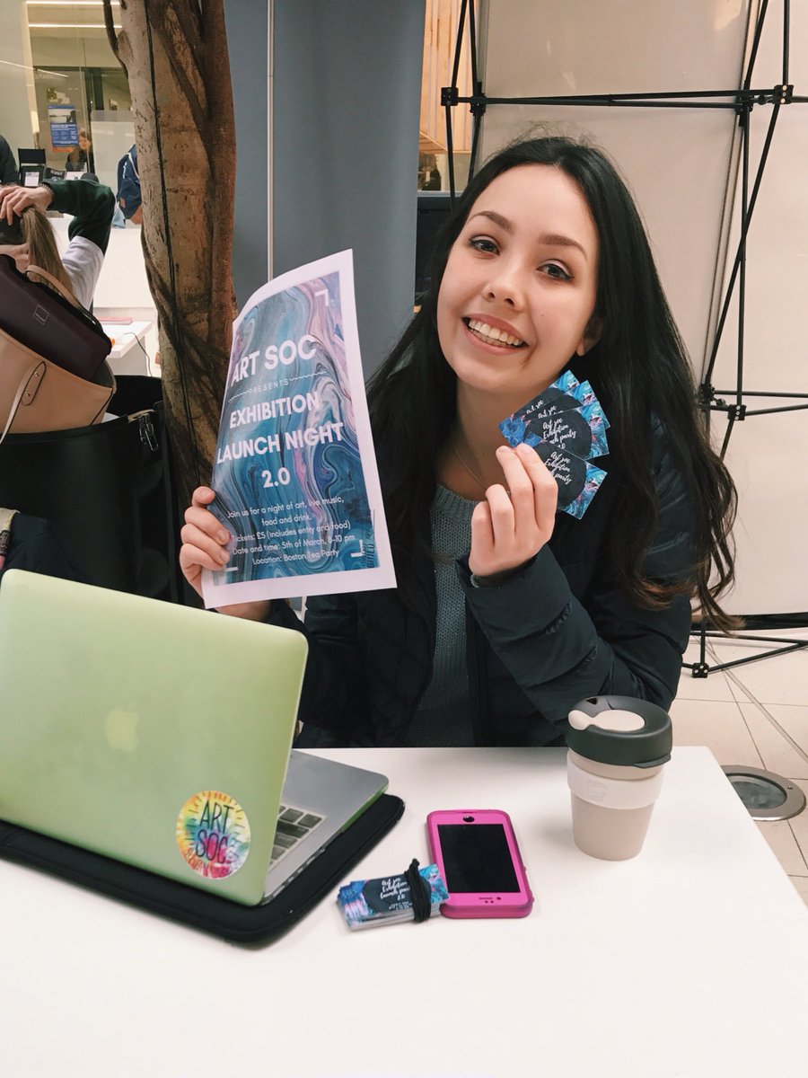 One (1) week until our exhibition launch night! We'll be selling tickets in the Forum every day 💸