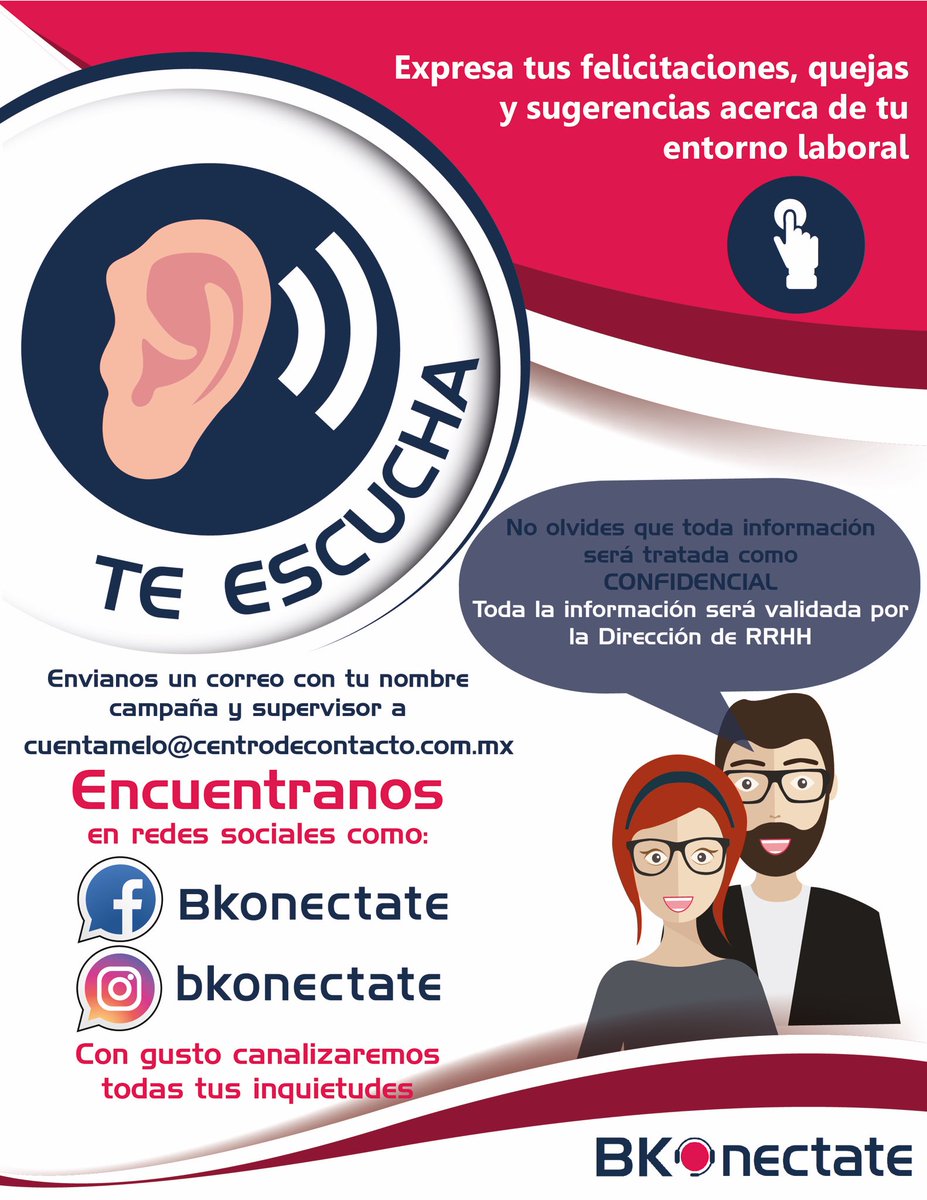 BKonectate's tweet photo. Buenos días #FamiliaBConnect
Esperamos que su fin de semana haya sido excelente.
#Recuerda
Estamos siempre atentos a escucharte.
#BKonectate https://t.co/V2FLRZMOGQ
