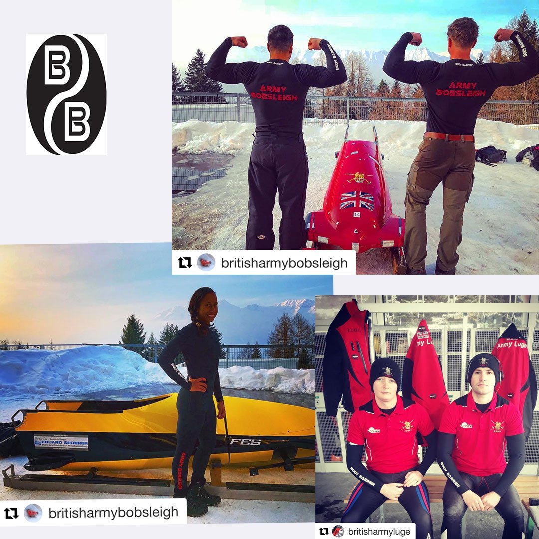 Get your Body Barrier before the #uksnow hits! I don't think we'll be getting temperatures as lows as these guys though ❄️🌨️ Save 30% astar.uk.com/body-barrier/ #offer #madeingb #bodybarrier #luge #bobsleigh #britisharmy