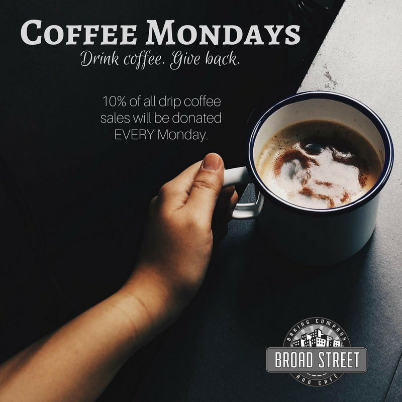 BroadstreetCafe's tweet photo. It's #CoffeeMonday! Come out for your #cupofjoe and help us support the Mississippi Kidney Foundation! They support kidney patients as well as research and education on #KidneyDisease! Learn more about their amazing work here: https://t.co/exrVj1Oylc #HeartForJackson https://t.co/eA5DwTExtZ