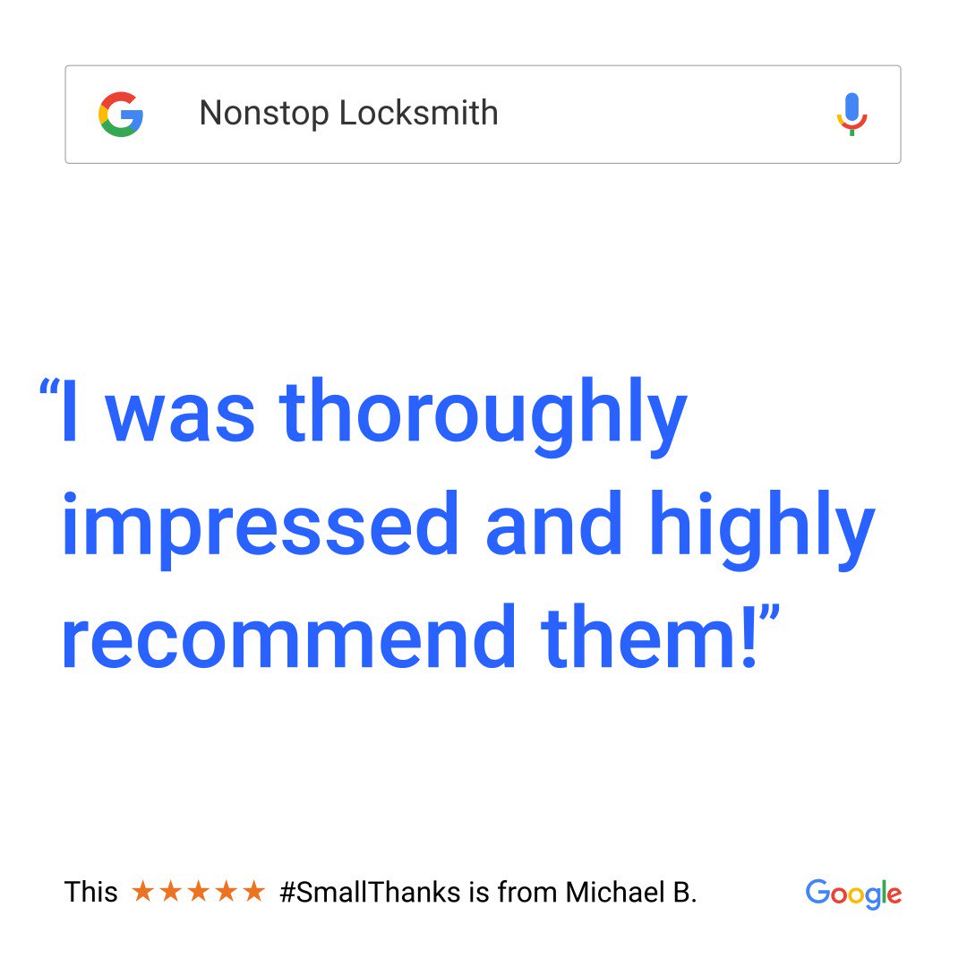 NonStopLocks's tweet photo. Thank you for taking the time to share your experience here with us at, NONSTOP Locksmith. https://t.co/pKSxLntF1v #Chicago #Locksmith #24HourLocksmith #LocksmithinChicago #Security #Emergency #Residential #Commercial #Automotive #NONSTOPLocksmith #BestLocksmithofChicago https://t.co/zUdFclN7QV