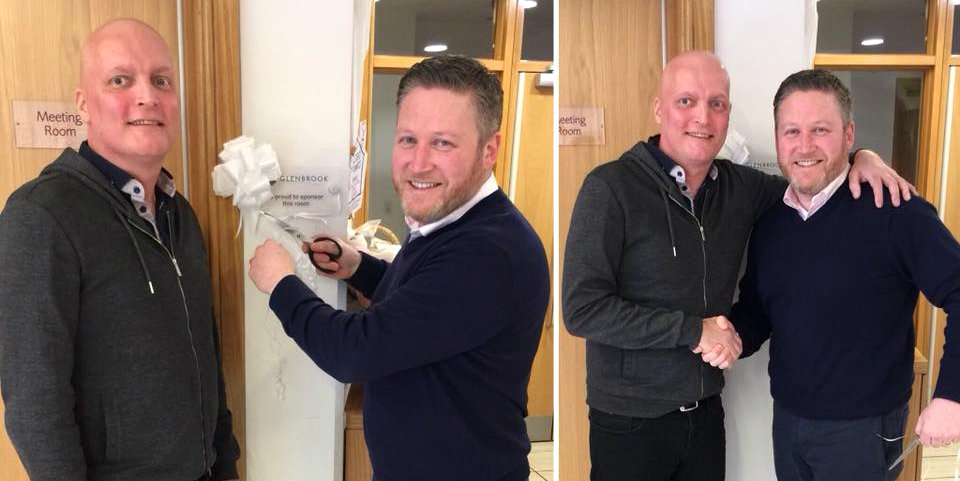 Recently, we were joined by <a href="/steveburne/">Steve Burne</a>, Chair of our #Manchester House Board of Governors, who presented a sponsorship plaque to Ian Sherry from Glenbrook Property in recognition of his generous donation
