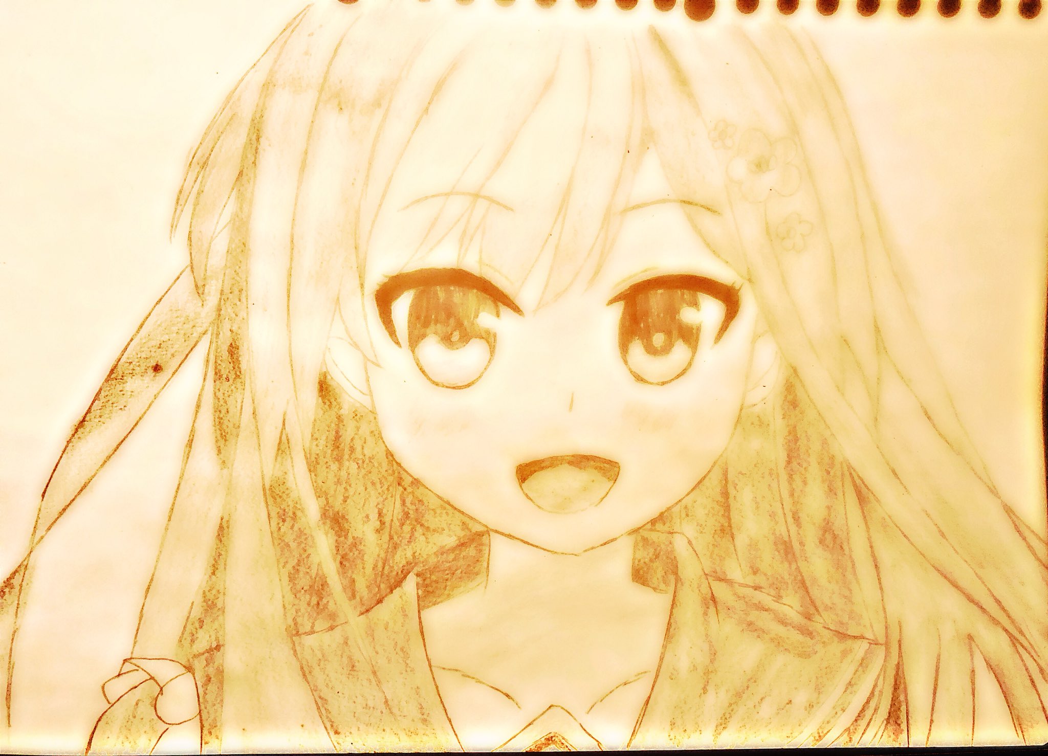 ラーシェ お絵かき垢 今日の1枚 150日目 今日は温泉むすめから黒川姫楽描きました なんかめちゃおかしなった感ある なんか日によってその日の絵が全然違う気がする 温泉むすめ 黒川姫楽 おえかき 絵描きさんとつながりたい アナログ絵描きさんと