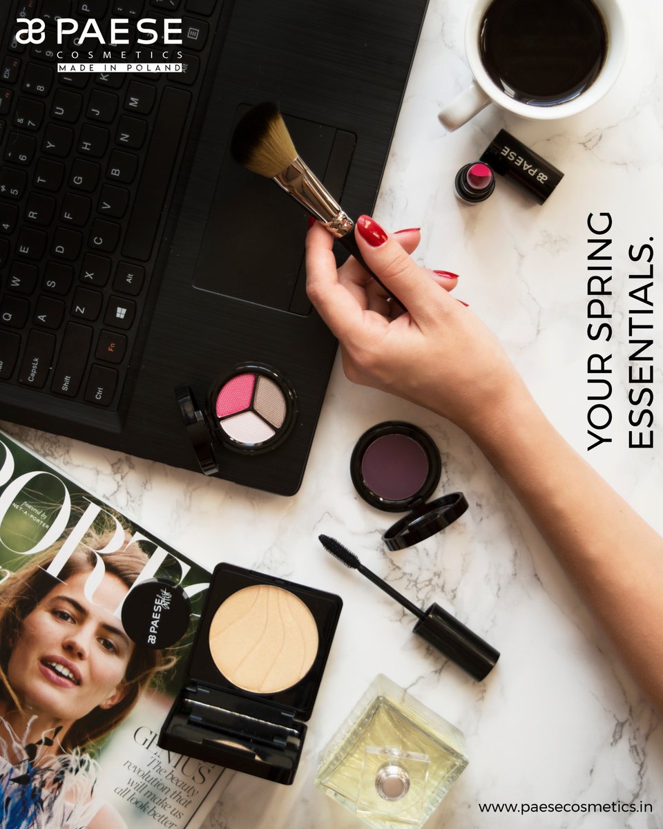 Spring is just around the corner! Stock up on your seasonal essentials from paesecosmetics.in for a vibrant &amp; effortless look. 

#PaeseCosmeticsIndia #Makeup #Cosmetics #Beauty #PaeseCosmetics #Lipstick #EyeShadow #Compact #Mascara #MakeupBrush