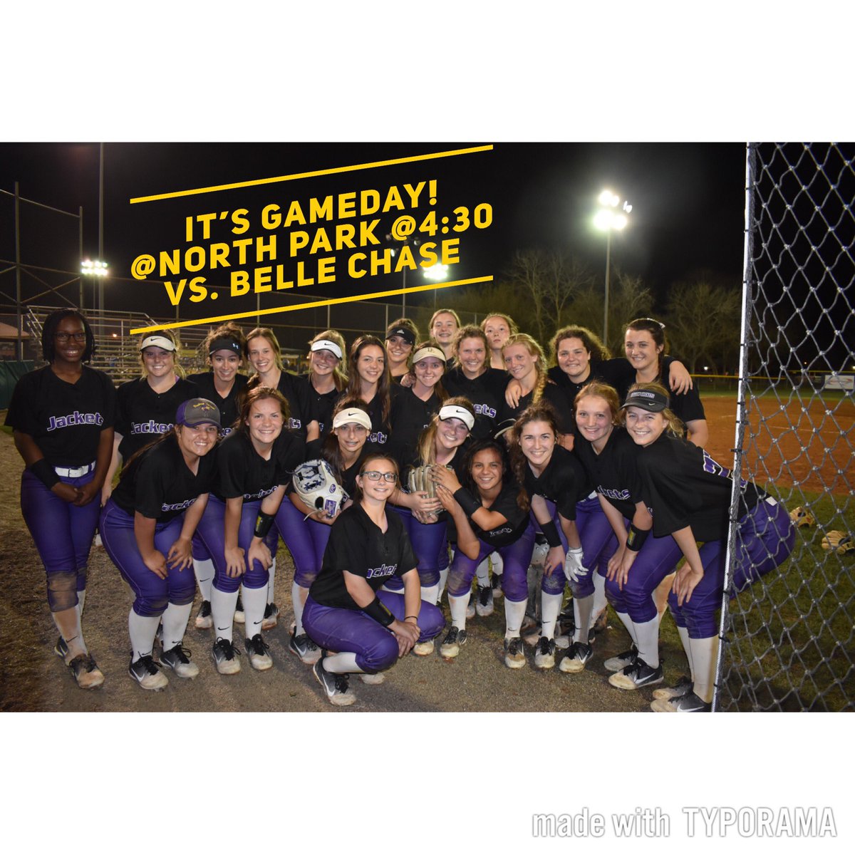Come support your Lady Jackets <a href="/4/">w</a>:30 at North Park vs. Belle Chase #blingisagoodthing