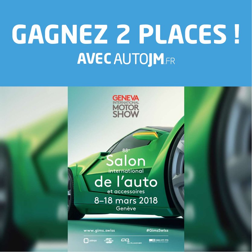 JEU/CONCOURS : JOUR 3/4
TENTEZ DE GAGNER 2 PLACES POUR LE SALON DE GENÈVE 2018 🚘⤵

- Suivez-nous
- Retweetez ce tweet
- Identifiez votre acolyte

RENDEZ-VOUS DEMAIN SUR SNAPCHAT POUR TENTER VOTRE DERNIÈRE CHANCE ! 🤗

Tirage au sort ce soir 18h
#GimsSwiss2018 #JEU