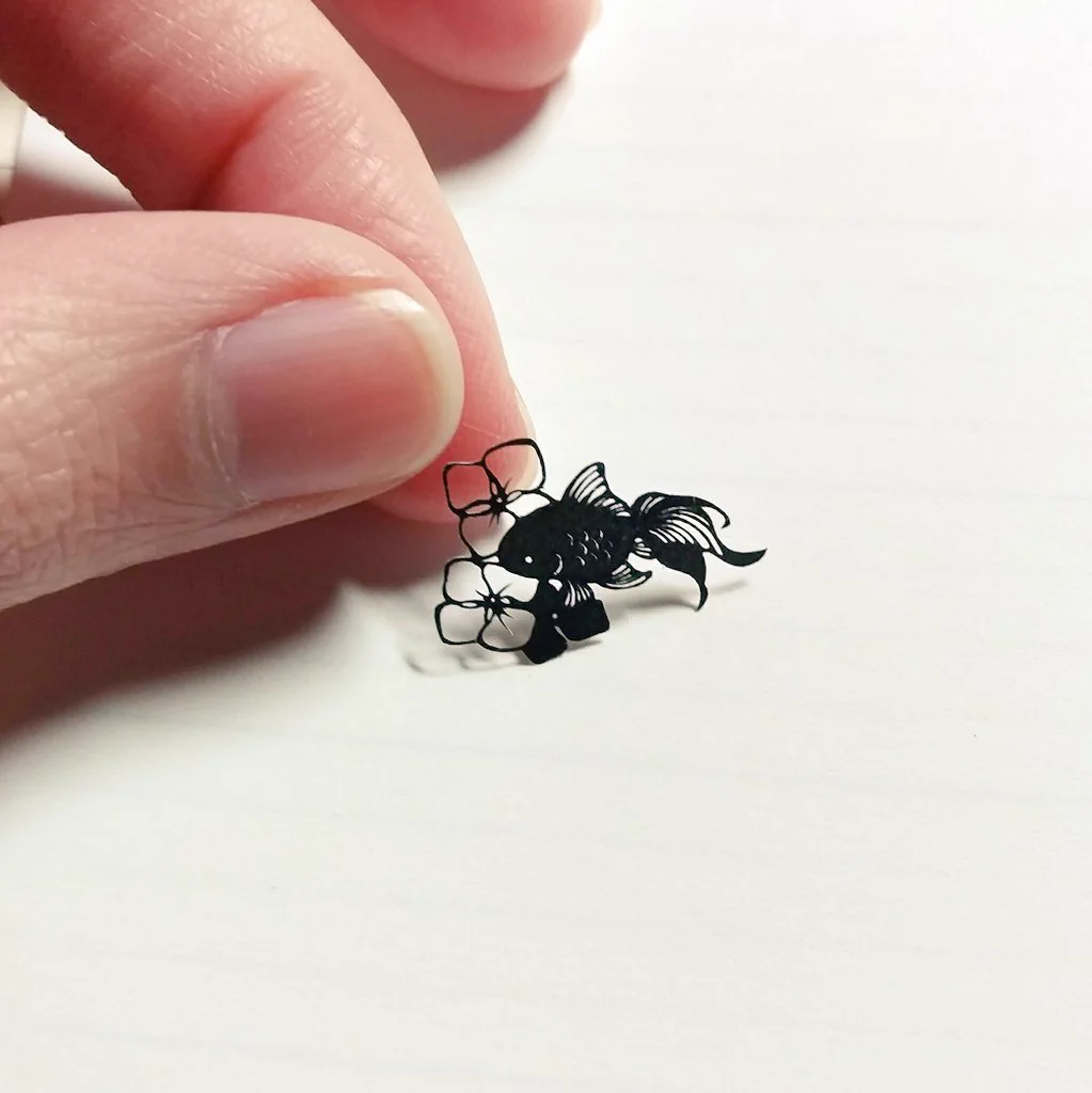 これがほんとに切り絵なの？ｗミニサイズで本当に可愛い切り絵がこちら