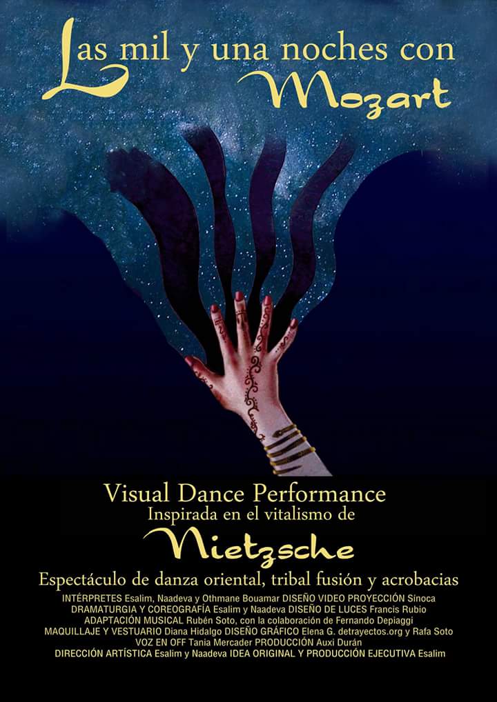 Las Mil y una Noches con Mozart - Espectáculo de Danza Oriental, Tribal Fusión y Acrobacias - Teatro Alameda (Málaga) - Jueves 17 de Mayo a las 21:00 h.