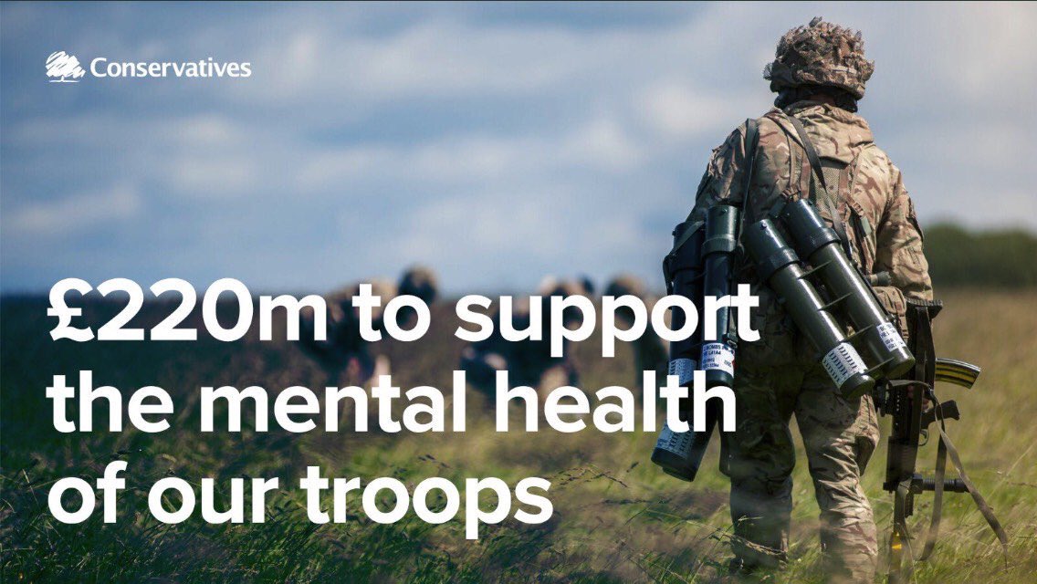 £220m to support the mental health of our troops