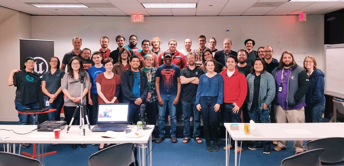 UnrealMeetupHTX's tweet photo. We want to thank everyone who joined our meetup last night.
You guys are why we do this, and you make it all worth it!

@Serellan https://t.co/itHtP2yTqj