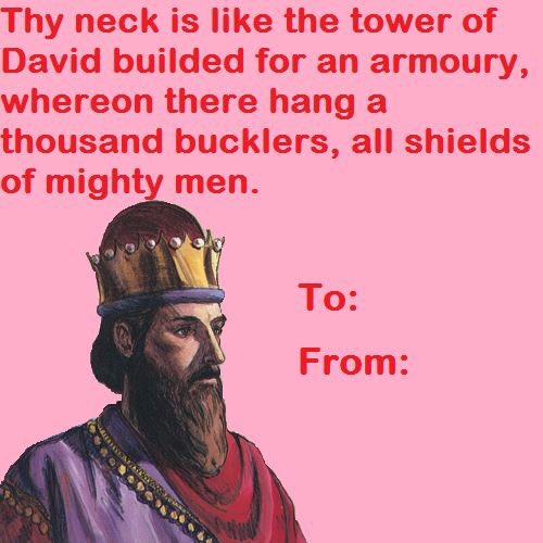 10MinuteTheo's tweet photo. Here’s a little something for the lady in your life, gentlemen. Give her a Song of Solomon Valentine to show her you love her.
#ValentinesDay #win #Bible https://t.co/JtKVHpRvqx