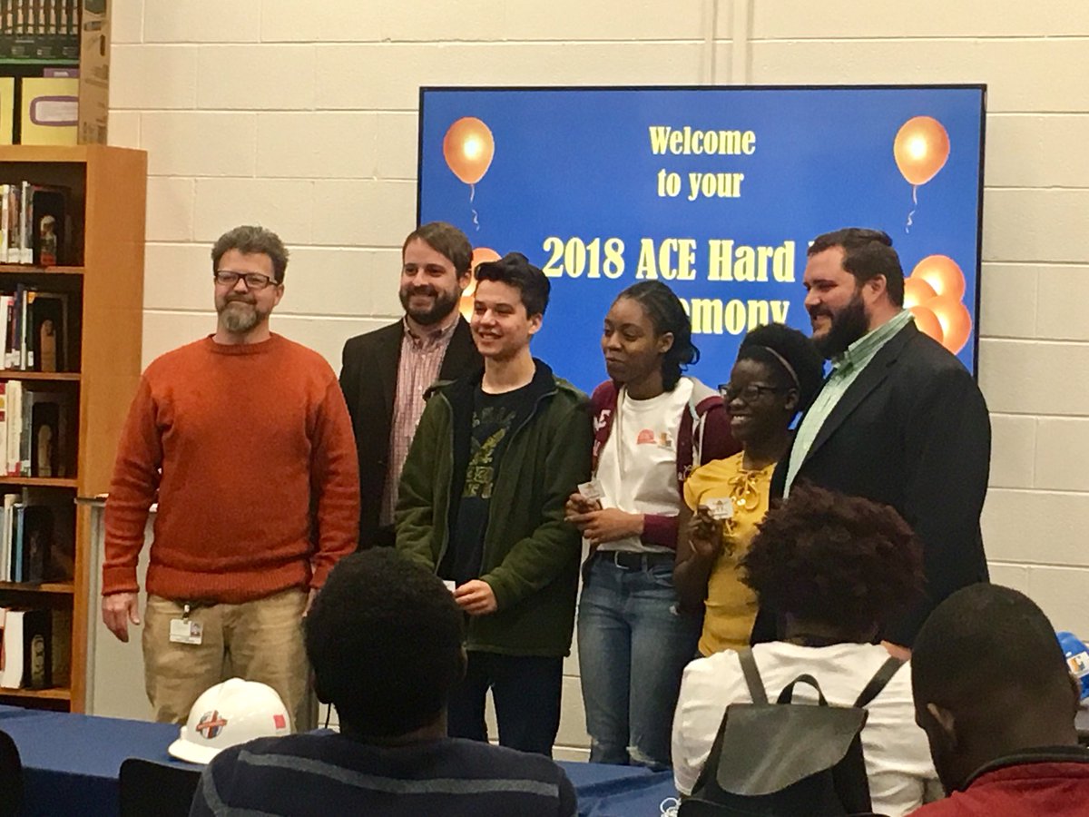 ACEMentorATL's tweet photo. ACE North Springs kicks off with a #HardHat induction ceremony &amp; celebration. Love this enthusiasm for the #SkilledTrades!
#ACErocksATL https://t.co/rd8pS4UZBE