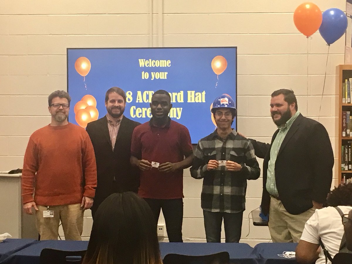 ACEMentorATL's tweet photo. ACE North Springs kicks off with a #HardHat induction ceremony &amp; celebration. Love this enthusiasm for the #SkilledTrades!
#ACErocksATL https://t.co/rd8pS4UZBE