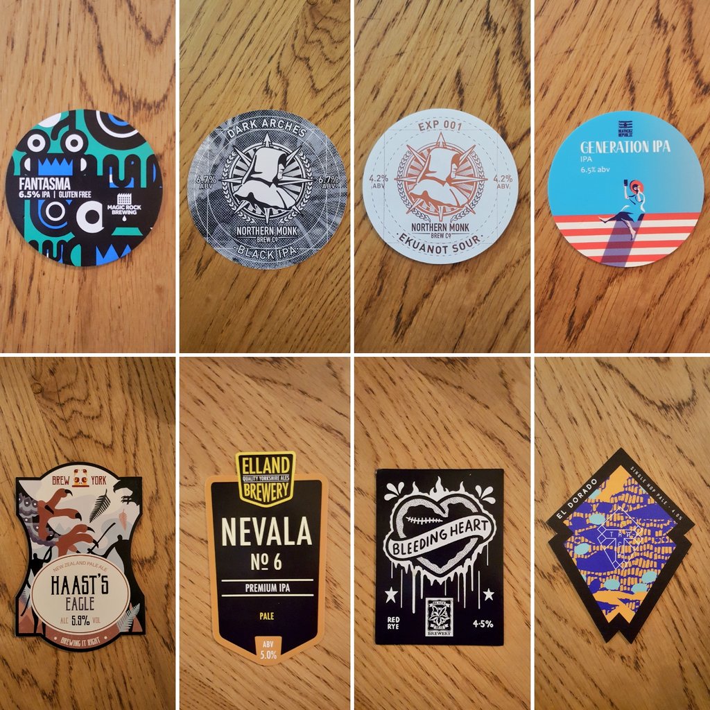 ArcadiaLeeds's tweet photo. Wednesday's beers πΊπΊπΊπΊπΊ
We love beer β€π€β€π€β€π€β€
#WednesdayWisdom #beer #cask #ipa #paleale #blackipa #timeforatavern https://t.co/mEHdfTtdSd