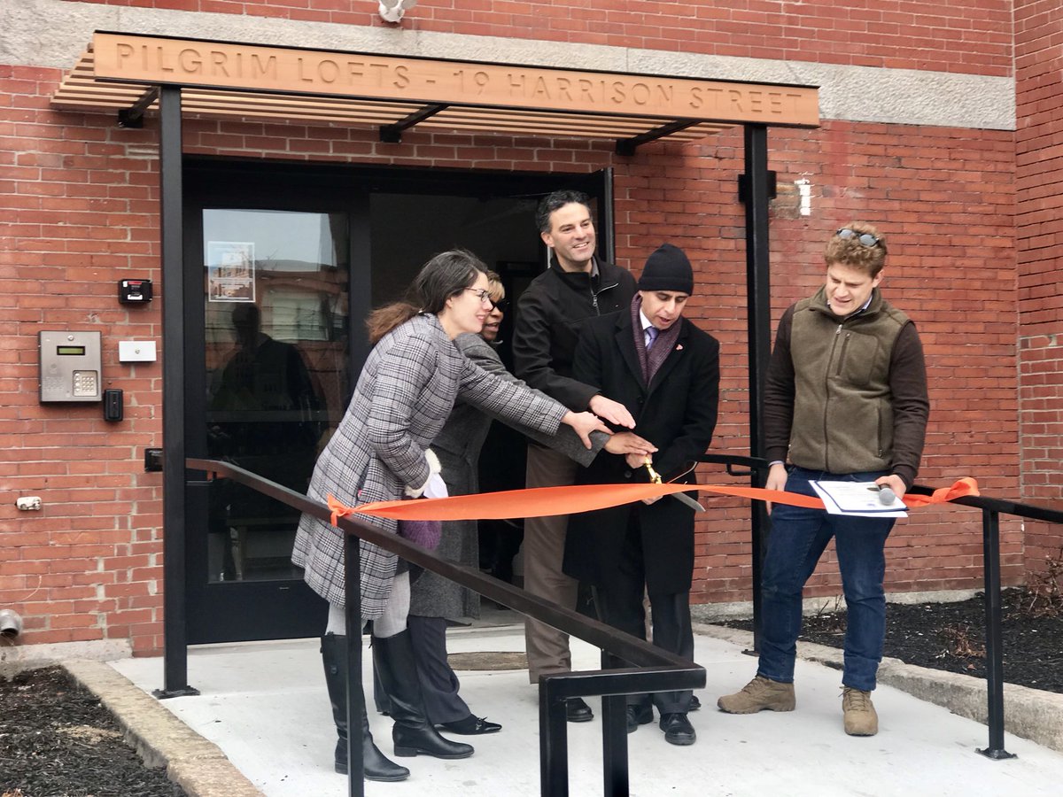 KITEarchitects's tweet photo. The ribbon has been cut at 19 Harrison with @Jorge_Elorza ! #providence #pvd #kitearchitects #historicproperty https://t.co/mvHgv3NCZ3