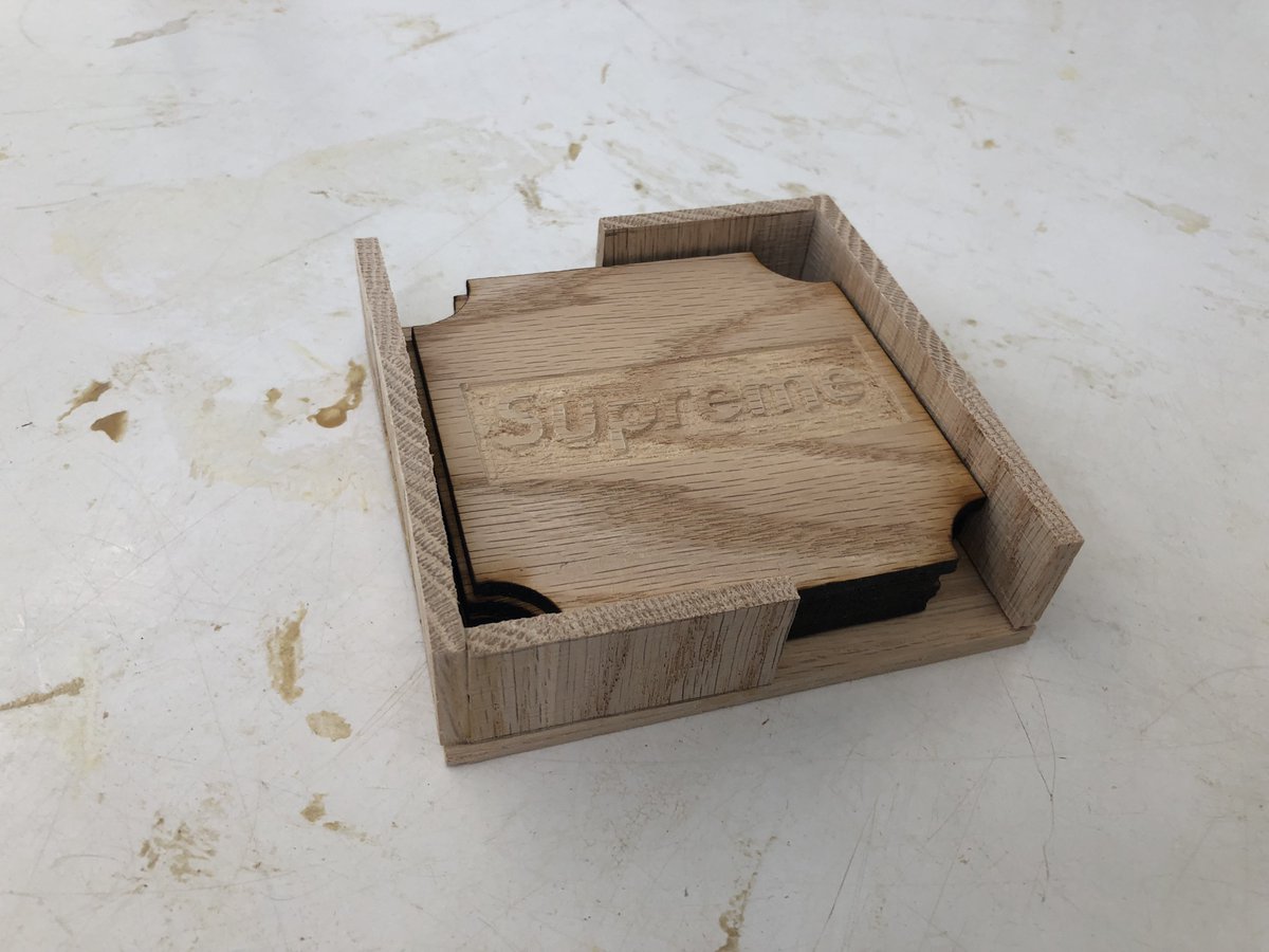 Engineering students' coasters...Milled, CNC routered, and laser cut... Great creativity, attention to detail and problem solving. #johnstonlearns #technocnc #UniversalLaser