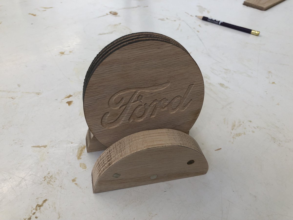 JCSD_TSA's tweet photo. Engineering students' coasters...Milled, CNC routered, and laser cut... Great creativity, attention to detail and problem solving. #johnstonlearns #technocnc #UniversalLaser https://t.co/yrlKUpImPY